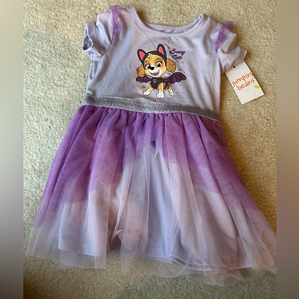 NWTs Jumping Beans 18 months Paw Patrol Purple Tulle Dress with Skye